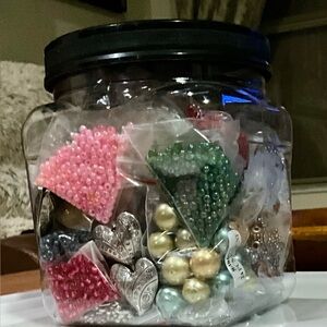 Jewelry Making Supplies- 2 lbs+ Beads, Findings, Pendants, Charms
